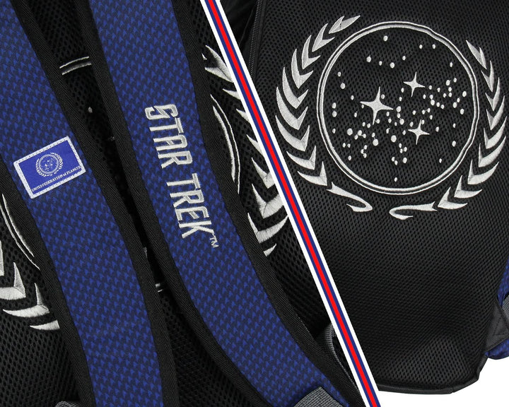 INTIMO Star Trek Starfleet Academy Rucksack mit Roll-Top, Wandern, Fitnessstudio, Laptop, Schule, Re