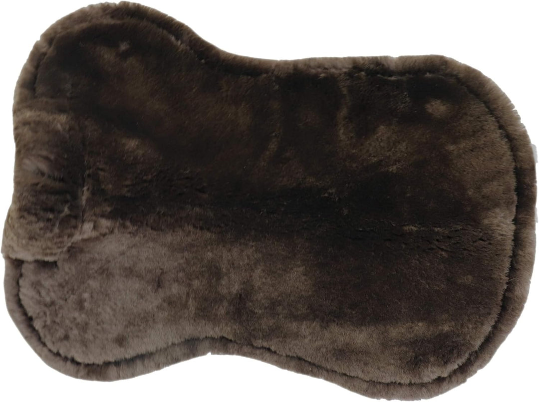 Engel Reitsport Lammfell Sattelkissen SAKIS1 mit Fellrand vorne mocca-mocca L, mocca-mocca L