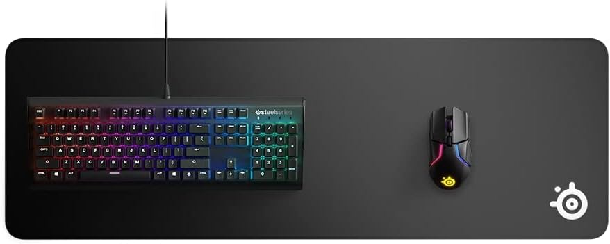 SteelSeries QcK Edge XL - Gaming-Mauspad – abgenähter Rand zur Verhinderung der Abnutzung – optimier