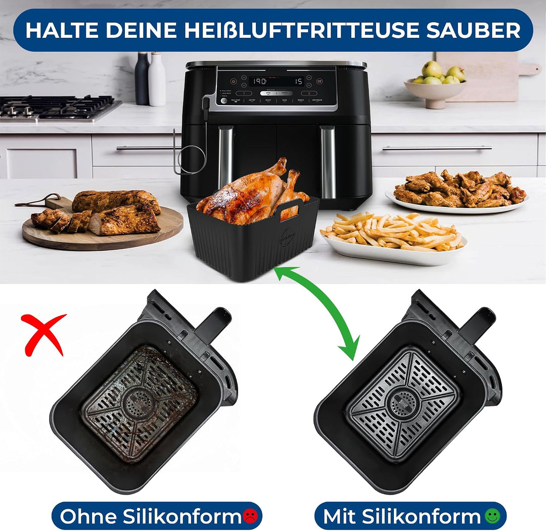 Ninja 9,5L AF400EU &amp; DZ400EU Silikonform | BPA-FREI | Hochwertige Materialien | 2,5mm dicke Silikonf