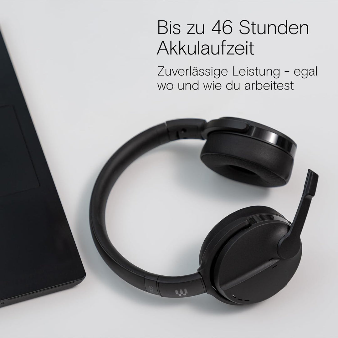 EPOS ADAPT 560 II - Bluetooth Wireless Headset mit ANC, Faltbarem Boom Arm, Langer Akkulaufzeit, UC-