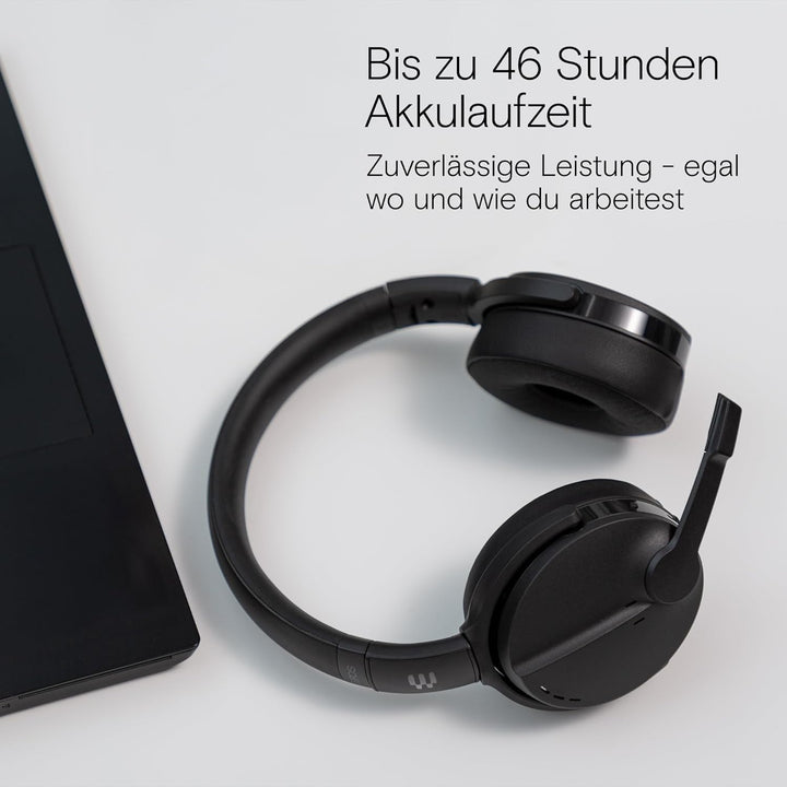 EPOS ADAPT 560 II - Bluetooth Wireless Headset mit ANC, Faltbarem Boom Arm, Langer Akkulaufzeit, UC-