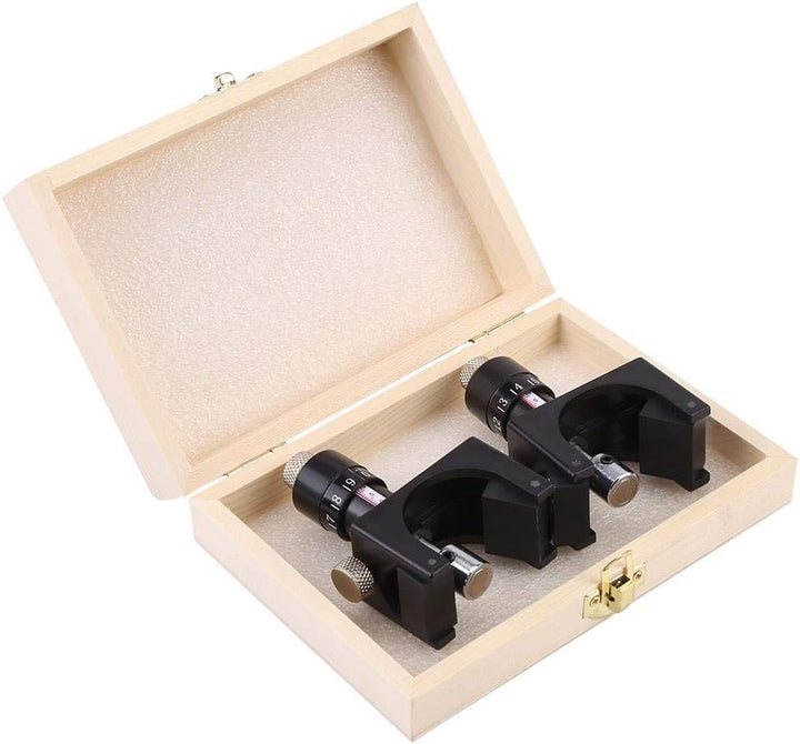 2 STK. Hobelmesser Einstellehre mit Holz Tragkoffer, Magnetisch Hobelmaschine Schneiden Einstellung
