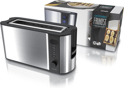 Arendo - Automatik Toaster Langschlitz - mit Defrost Funktion - warmhaltende Doppelwandkonstruktion