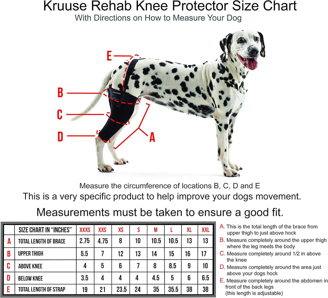 Reha-Knieschoner/Kniemanschette von Kruuse, XL, Links XL Links, XL Links