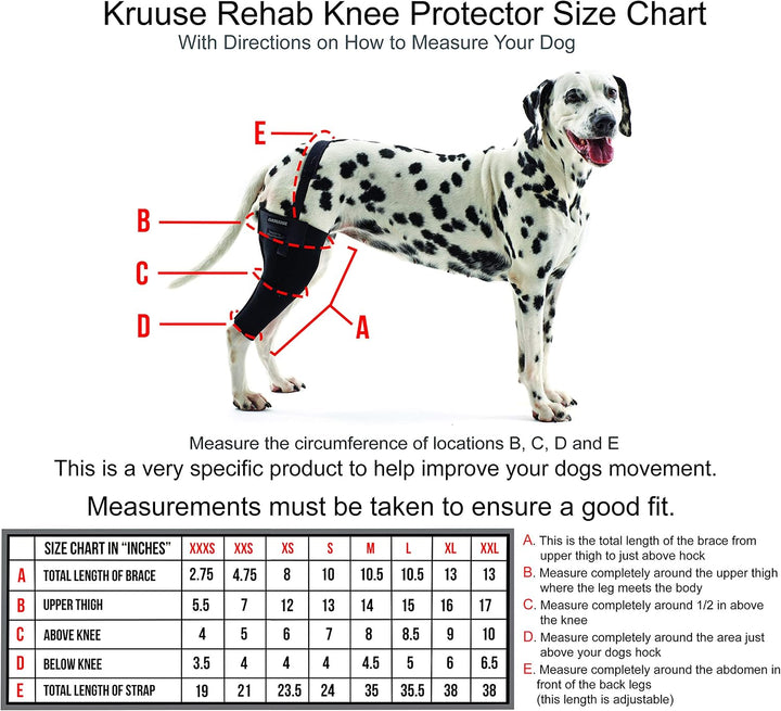 Reha-Knieschoner/Kniemanschette von Kruuse, XL, Links XL Links, XL Links