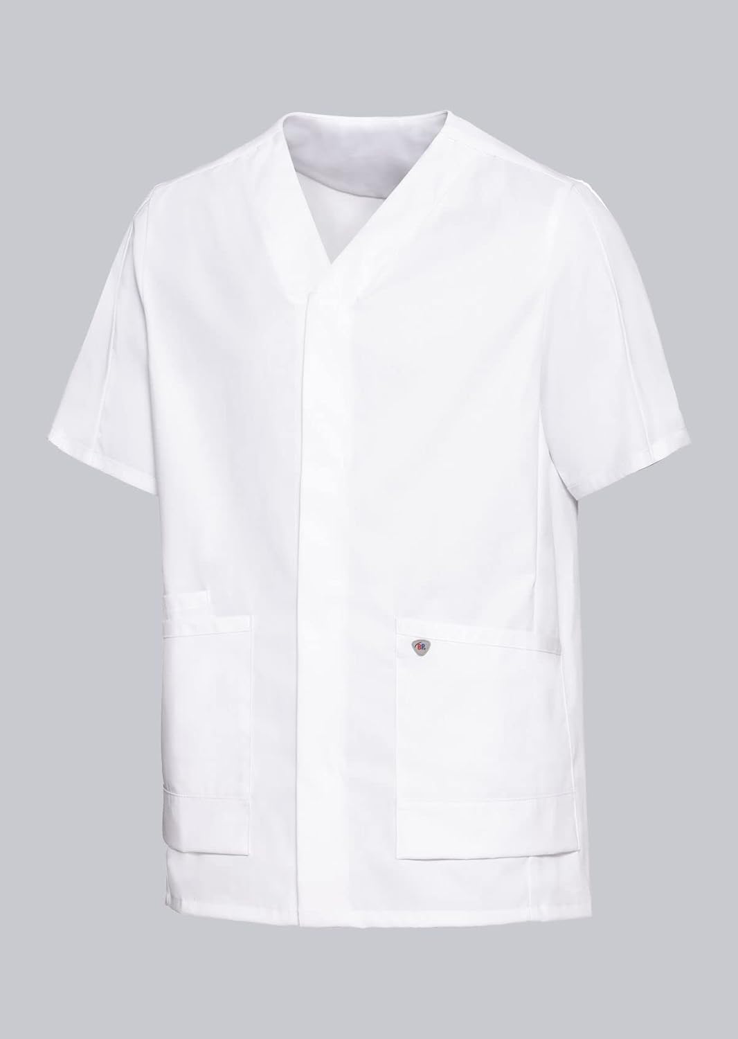 BP 1765-684-0021-2XLn Unisex Kasack, Superleichter Stoff, 150,00 g/m² Stoffmischung mit Stretch, wei