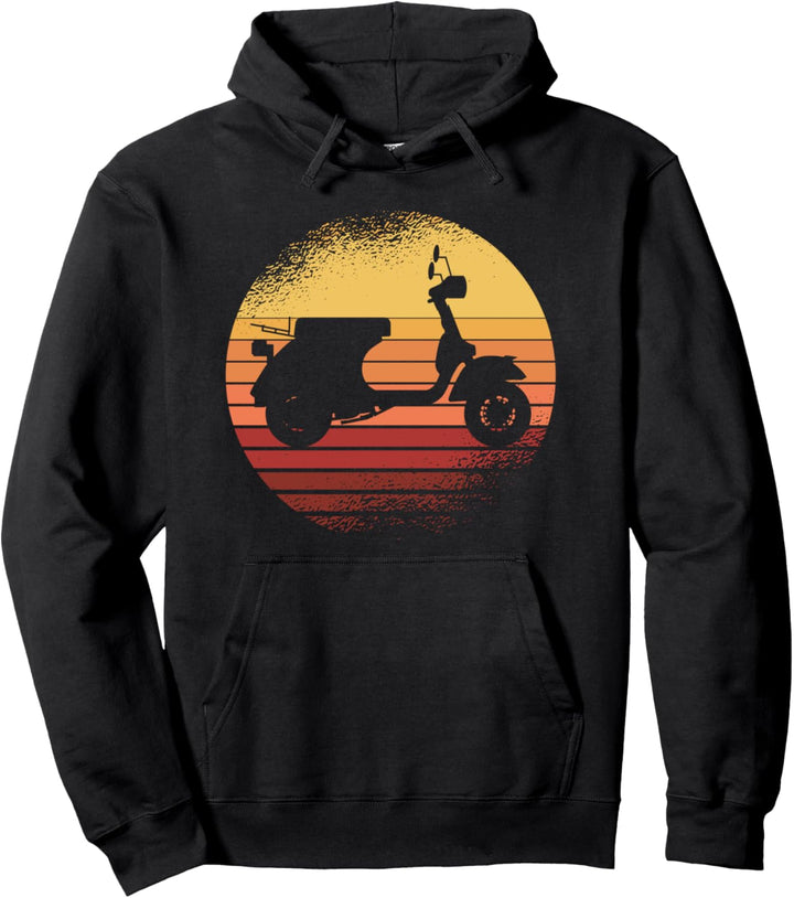 Motorroller Rollerfahrer E-Roller 50ccm Zweirad Roller Retro Pullover Hoodie