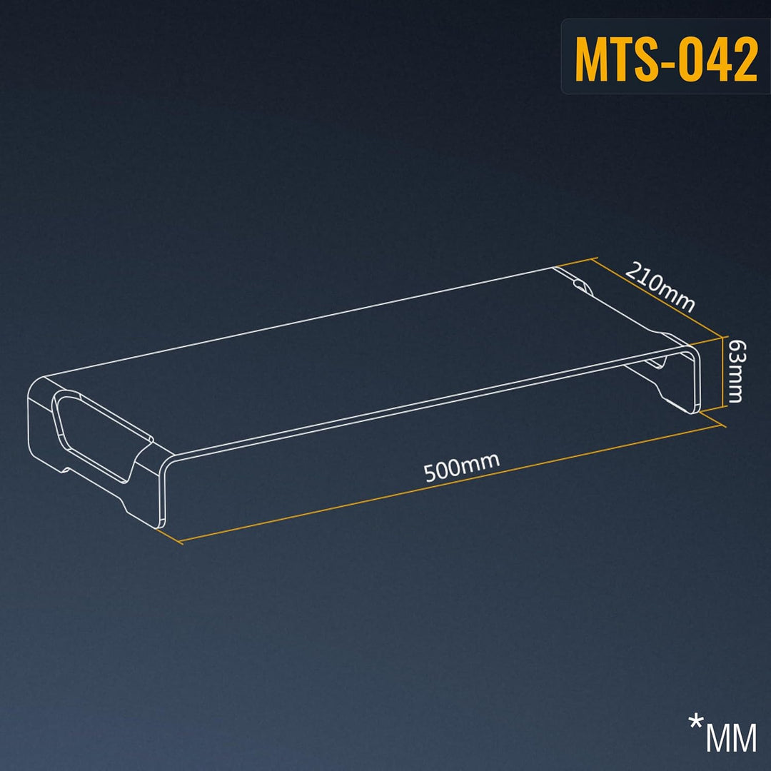RICOO Ständer für Computermonitore bis 32 Zoll, Monitor Schreibtischaufsatz - Aluminium Lapdesk MTS-