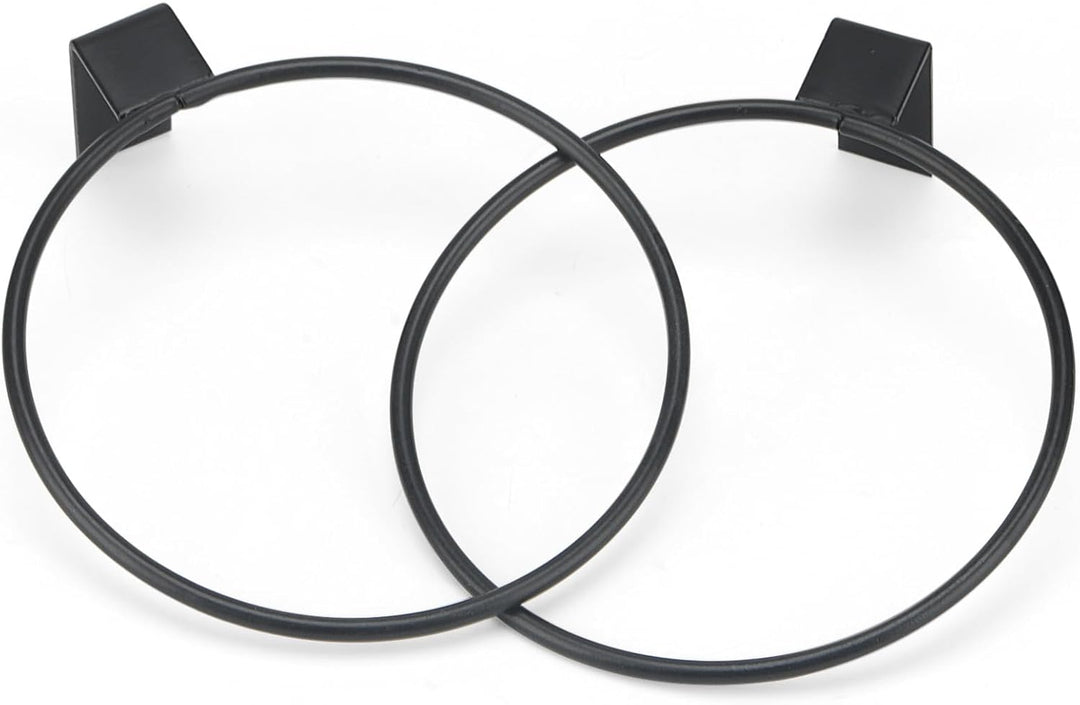 MUNGHOK 6 Stück 15cm Wandhalterung Blumentopf Schwarz, Wand Blumentopfhalter Ring Wandmontage Pflanz