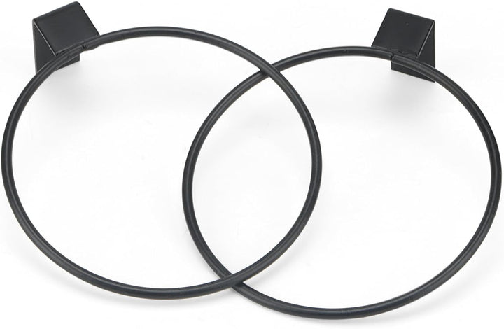 MUNGHOK 6 Stück 15cm Wandhalterung Blumentopf Schwarz, Wand Blumentopfhalter Ring Wandmontage Pflanz