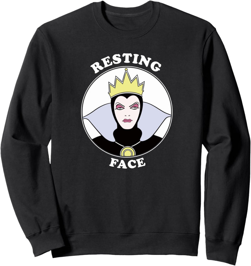 Disney Snow White Evil Queen Resting Witch Face Sweatshirt