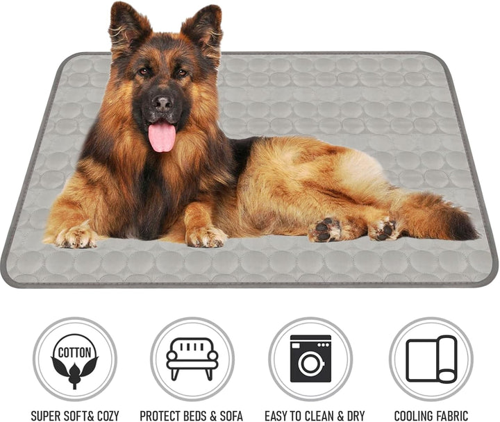 Kühlmatte für Hunde 70x100cm, Selbstkühlende Kühldecke Hund für Katzen und Hunde, rutschfeste Hundem