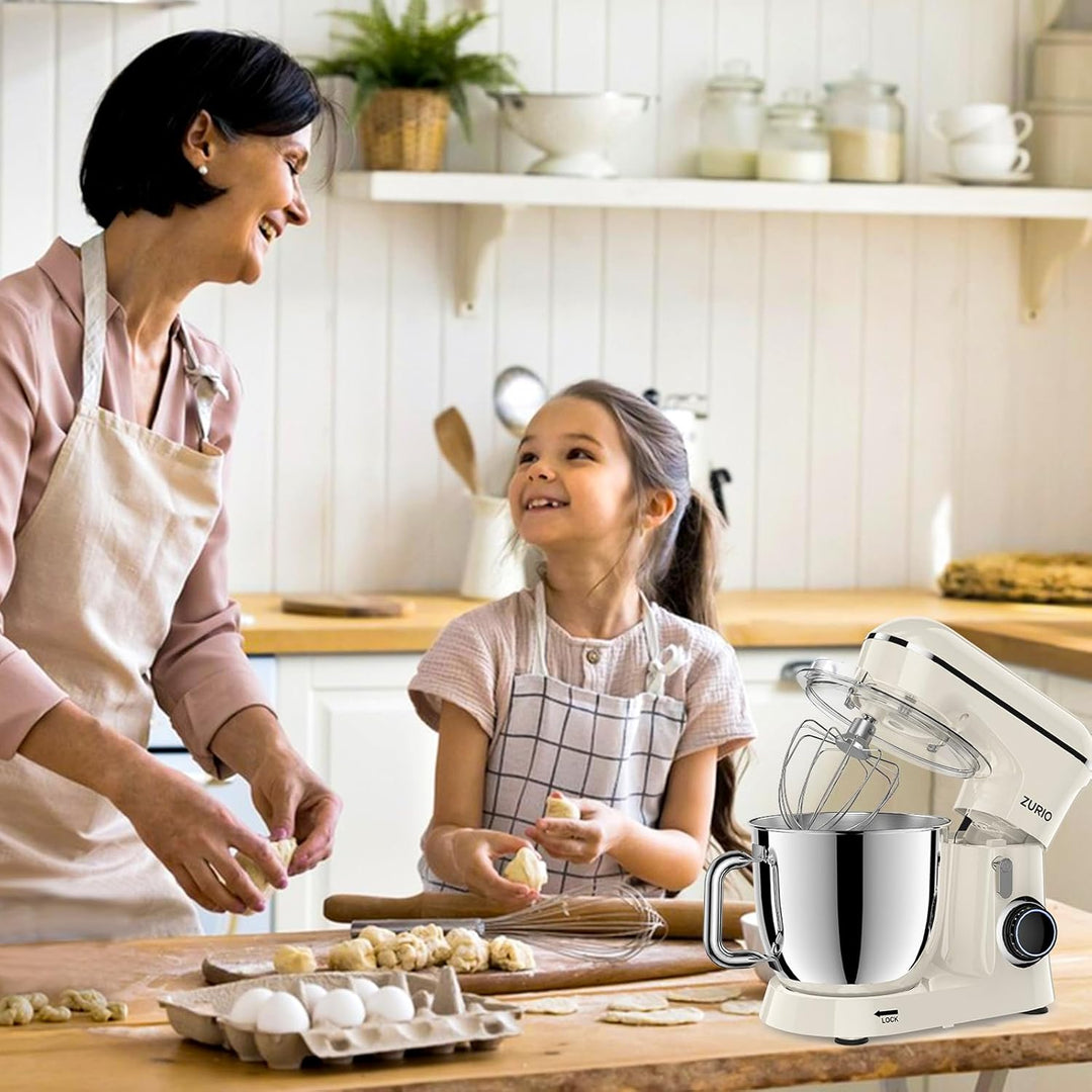 Küchenmaschine Rührmaschine 1300W Zurio 5.5L Knetmaschine Rührmaschine 10 Gang Roboter Knetmaschine