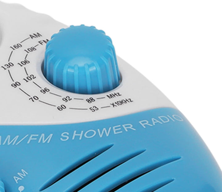 ciciglow Tragbares Duschradio, Einstellbarer Wasserdichter AM-FM-Knopflautsprecher, Badezimmer-Dusch
