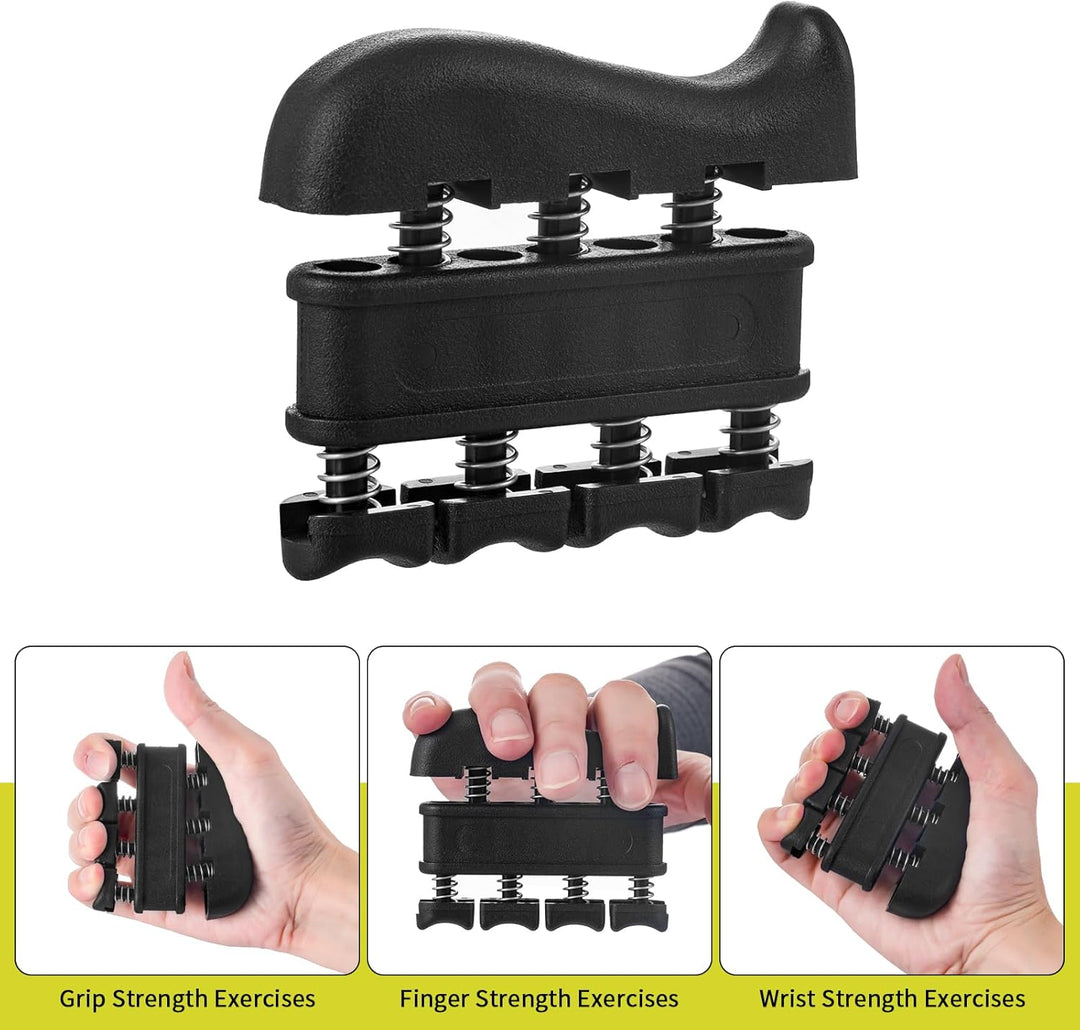 7 PCS Griffkraft Trainer Set, 2 verstellbare Handtrainer Unterarm trainer, 1 Aufbewahrungstasche, Fi