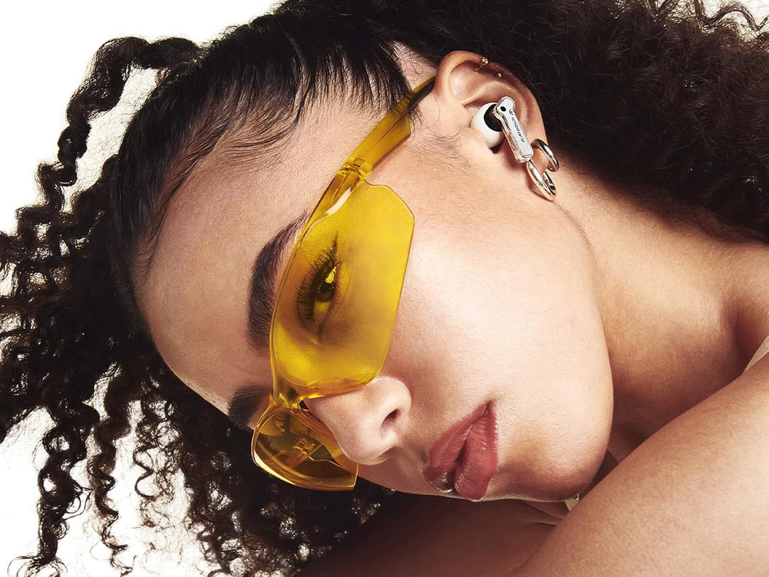 Nothing Ear (a) kopfhörer kabellos Bluetooth mit ANC, Bass-Enhance-Algorithmus und bis zu 42,5 Stund