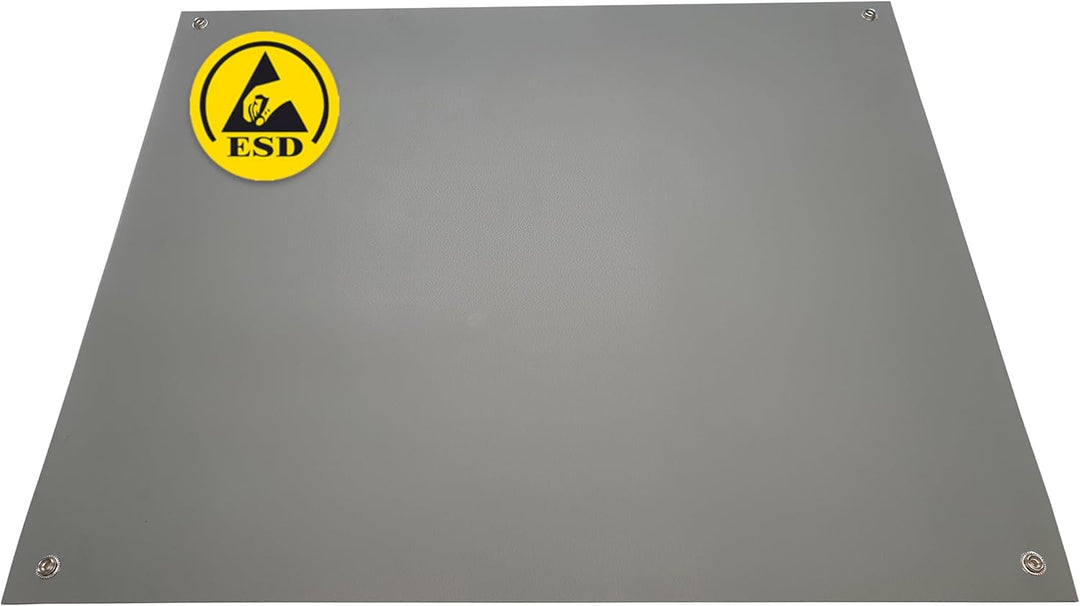 Minadax 80 x 60cm Antistatik ESD Computer Matte Tischmatte „Premiumqualität“ + Anschlusskabel 80x60