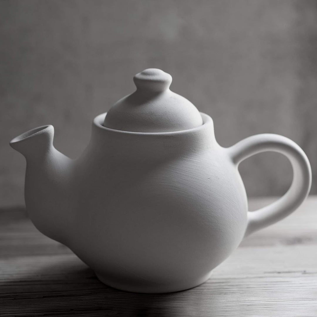City to Cottage® - Teekanne Kaffeekanne für 2 Tassen | Grün und Weiss | Polka Dots | Handgemacht | T