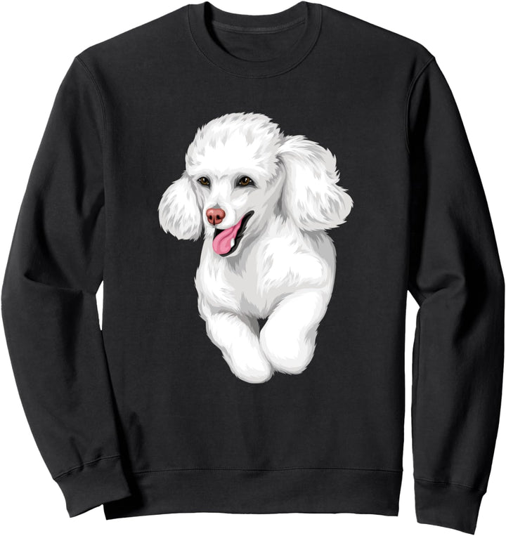 Nette Pudel-Hundegesichts-Grafik Sweatshirt
