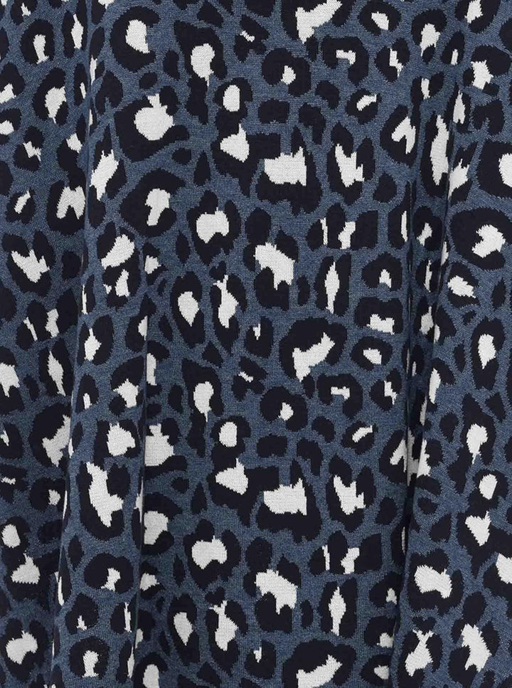 Zwillingsherz Poncho mit Baumwolle im Leo Design - Hochwertiges Cape für Damen Mädchen - XXL Umhänge