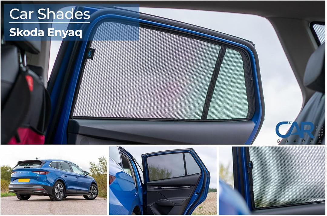 Satz Car Shades (Hintertüren) kompatibel mit Skoda Enyaq iV 2020- exkl. Coupe (2-teilig)