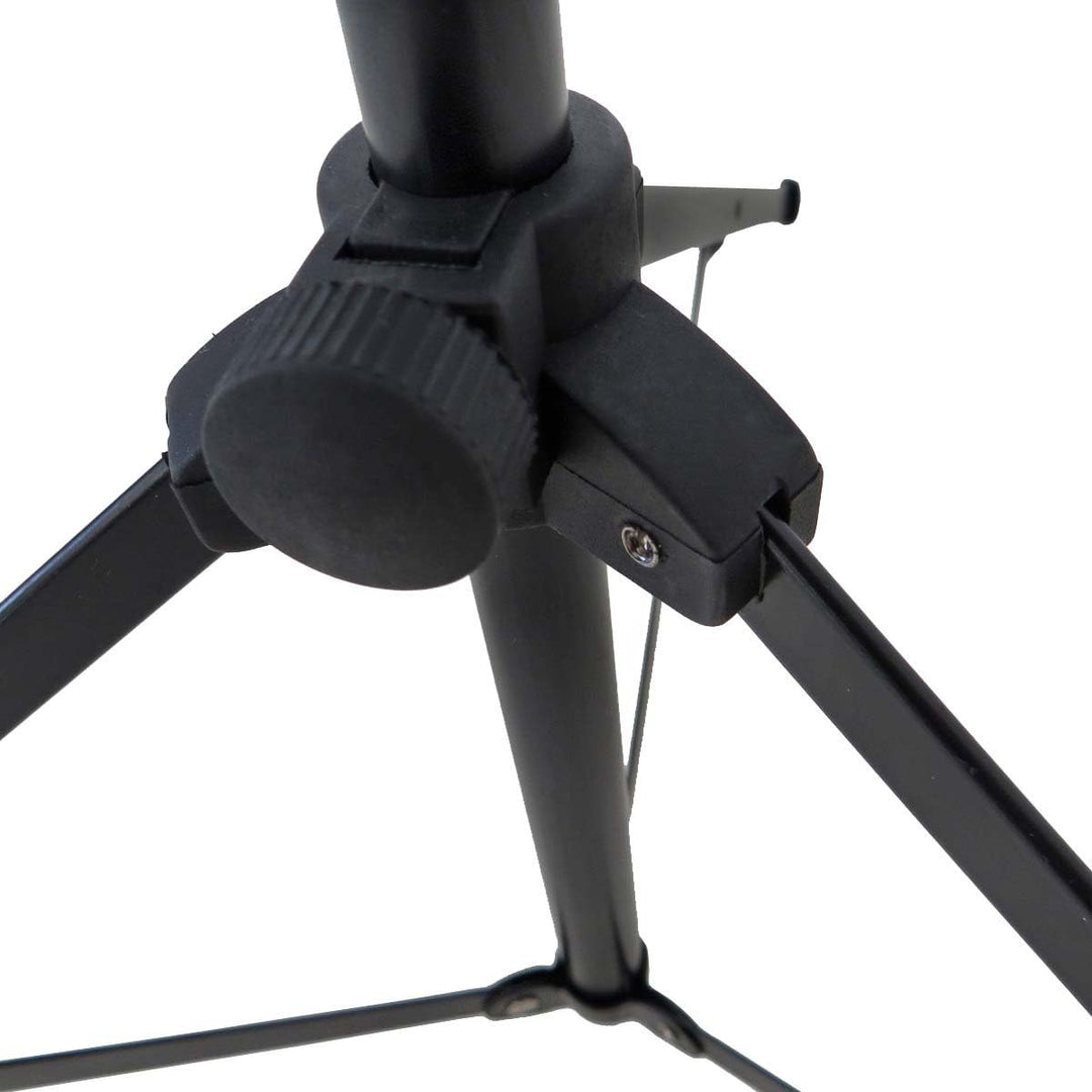 keepdrum MUS2BK Notenständer mit Tasche einfacher Aufbau Schwarz