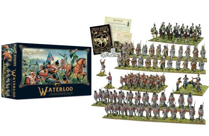 Warlord Games 301510002 Waterloo Second Edition Starter-Set Zubehör, unlackiert