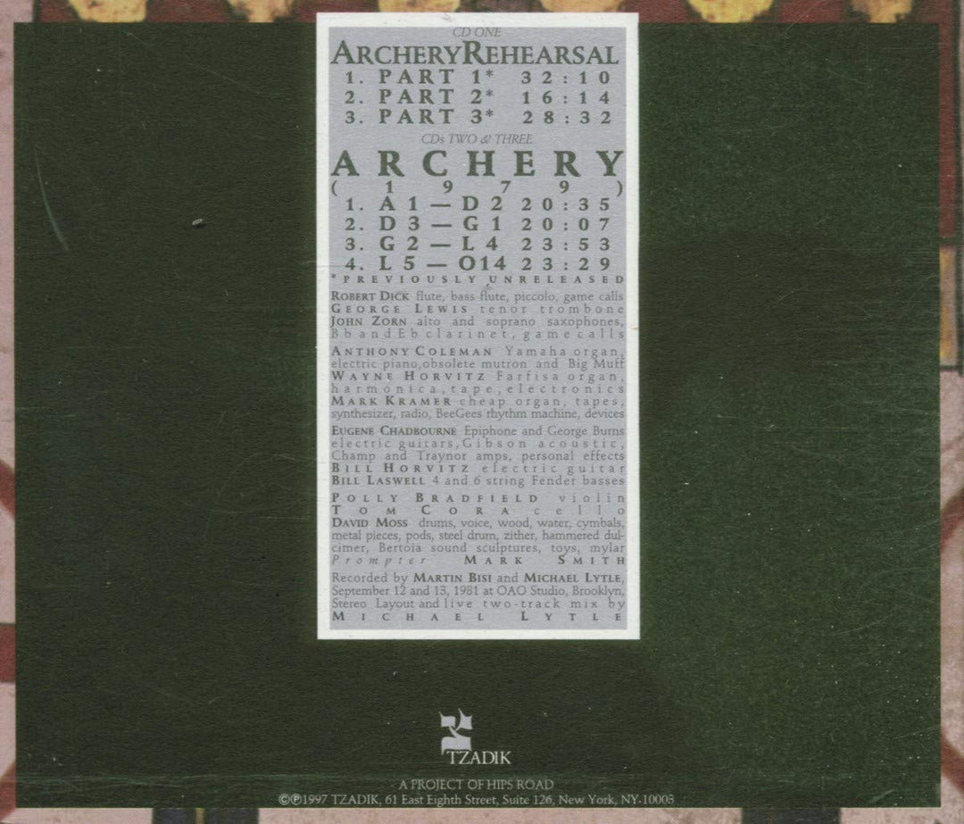 Archery, Audio-CD