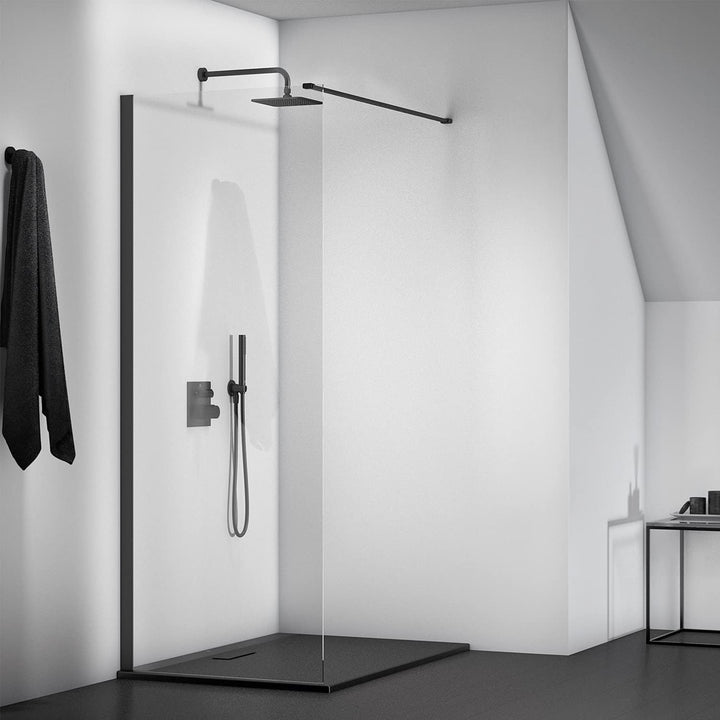 Ideal Standard B9445XG Idealrain Kopfbrauseanschluss Aufputz Wandanschluss Silk Black, Wandanschluss