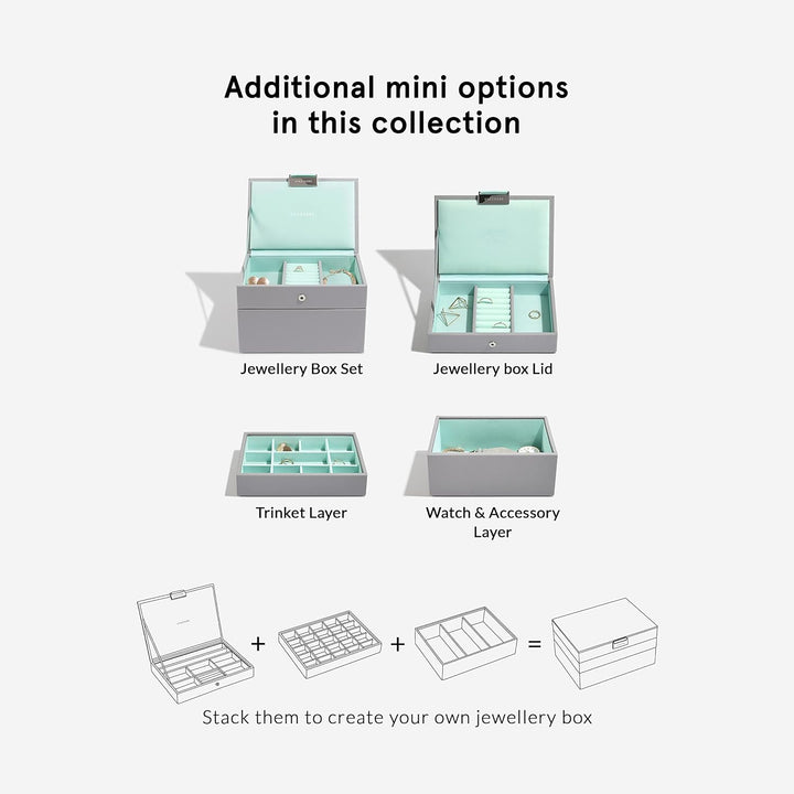 Stackers Grau Mint Mini Schmuckschatulle