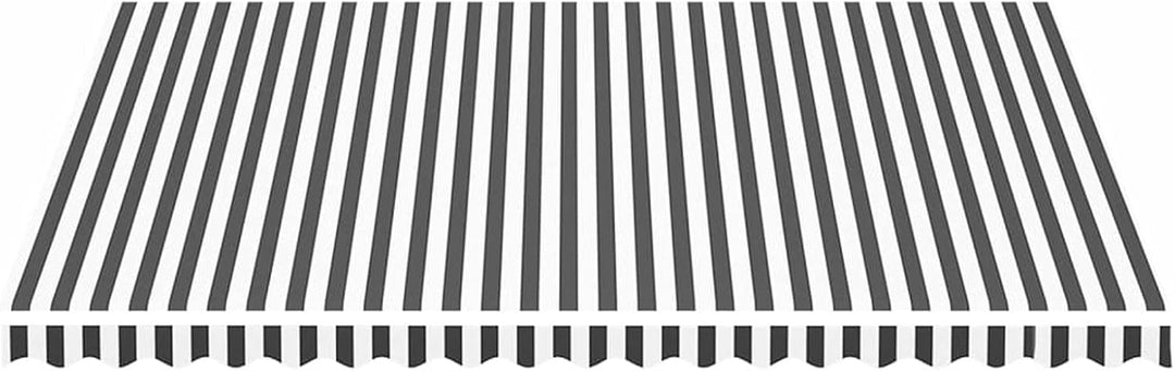 Goliraya Markisenbespannung Sonnenschutz Markisenstoff Markisentuch Markise Anthrazit und Weiss 4,5x