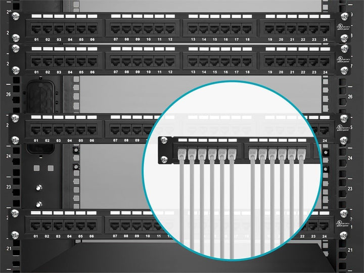 Monoprice Patchpanel (kompatibel mit 568A/B) Cat6 1u 50, Cat6 1u 50