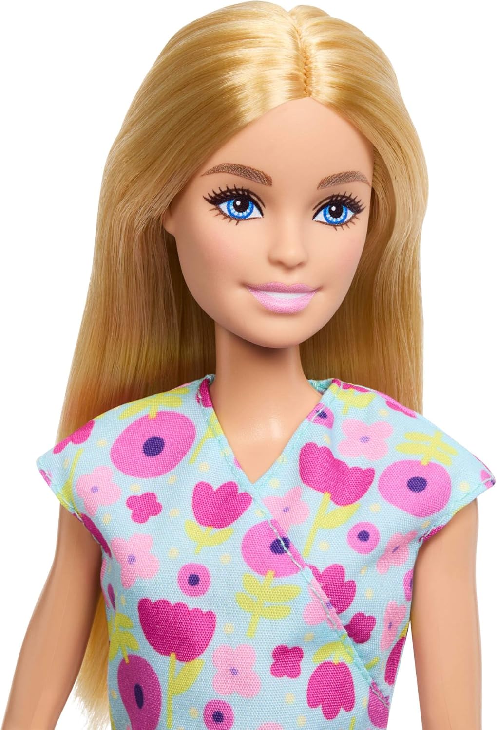 Barbie Karriere Kinderärztin-Spielset mit Blonder Puppe in OP-Bekleidung, 2 Baby-Puppen, Behandlungs