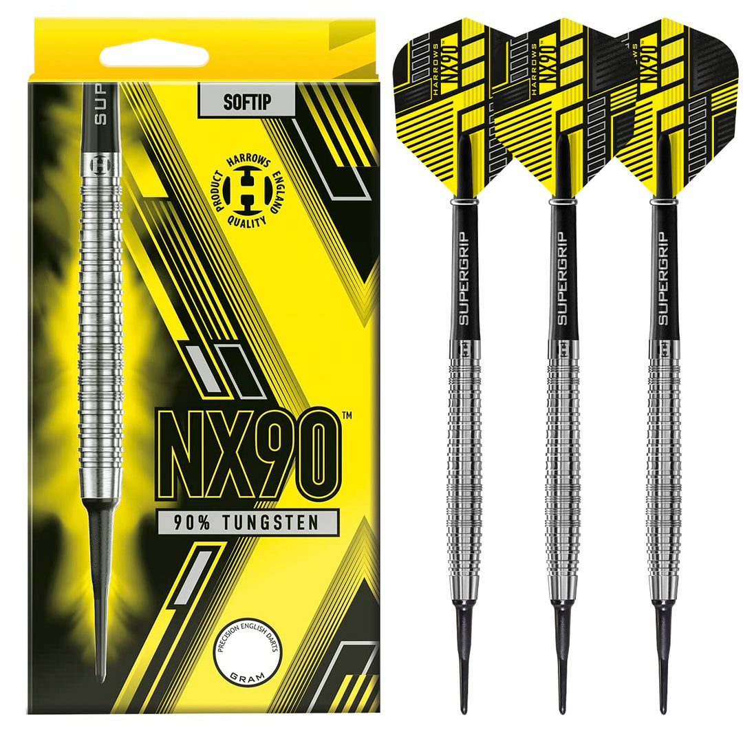 Harrows Soft Darts NX90 90% Tungsten Softtip Dart Softdart Hochwertiger Tungsten Dart mit Schäften u