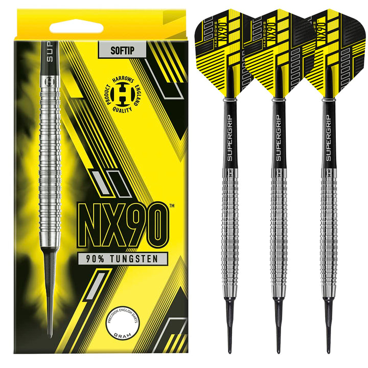 Harrows Soft Darts NX90 90% Tungsten Softtip Dart Softdart Hochwertiger Tungsten Dart mit Schäften u
