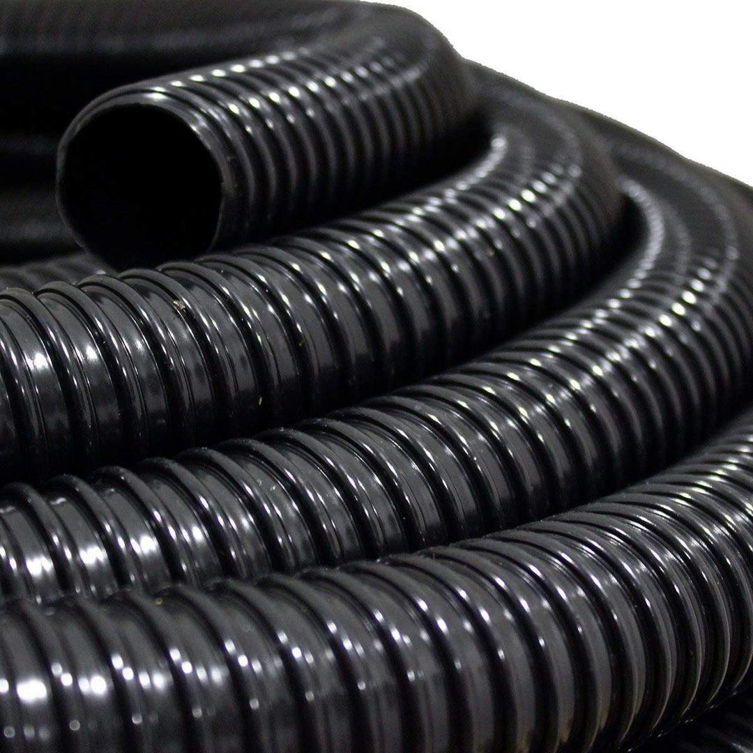 Teichschlauch Spiralschlauch Durch. 50 mm (2 Zoll) 10 Meter schwarz PVC lichtundurchlässig