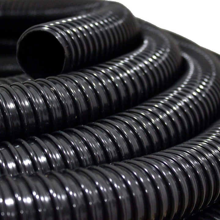 Teichschlauch Spiralschlauch Durch. 50 mm (2 Zoll) 10 Meter schwarz PVC lichtundurchlässig