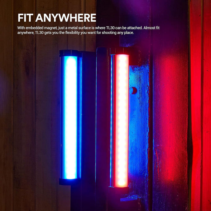 Godox TL30 RGB LED-Licht Stick, CRI 97 und TLCI 99, Tube Light mit RGB/CCT/HSI/FX-Modus, 2700k-6500K