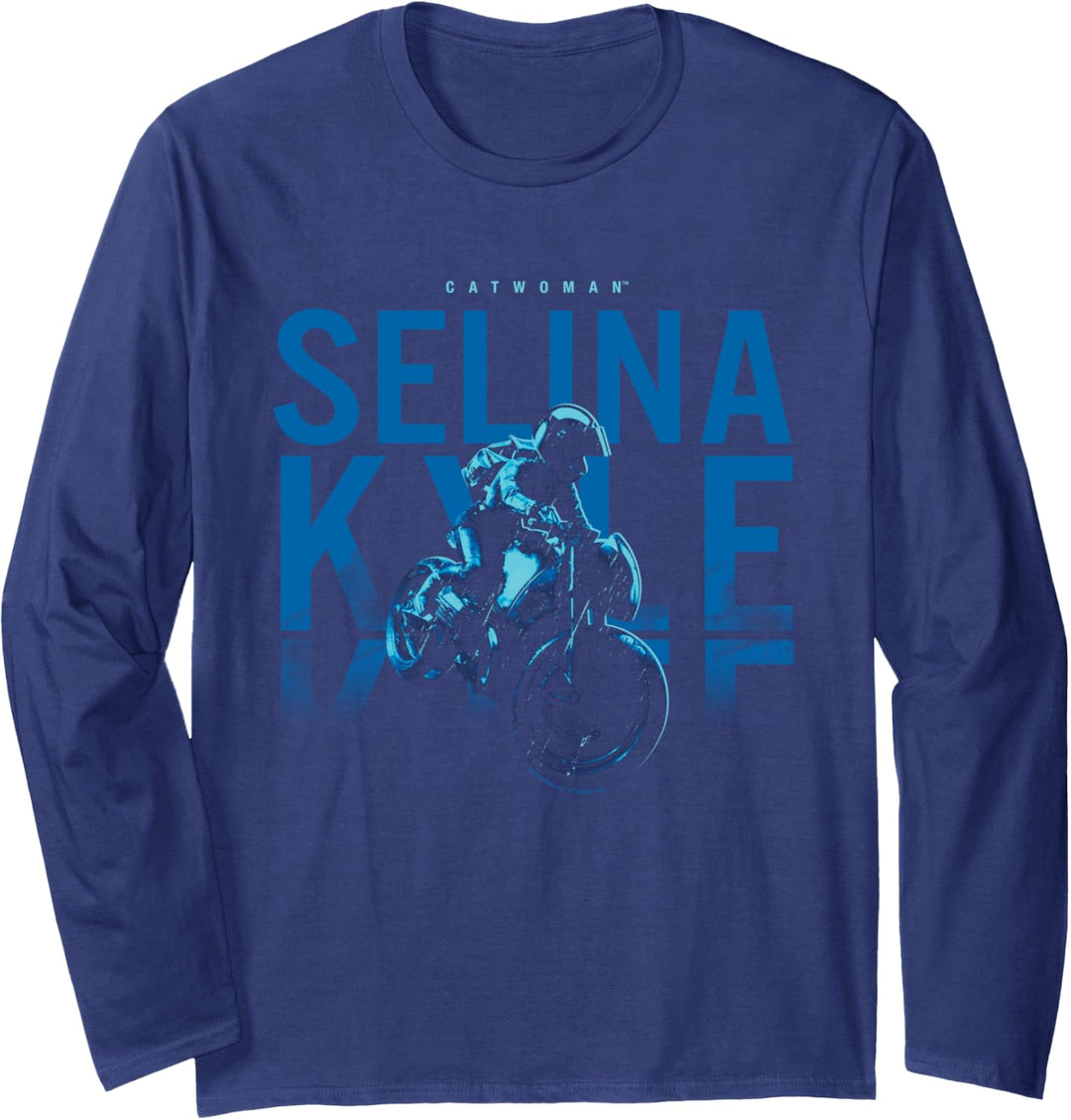 The Batman Selina Kyle Motorcycle Langarmshirt
