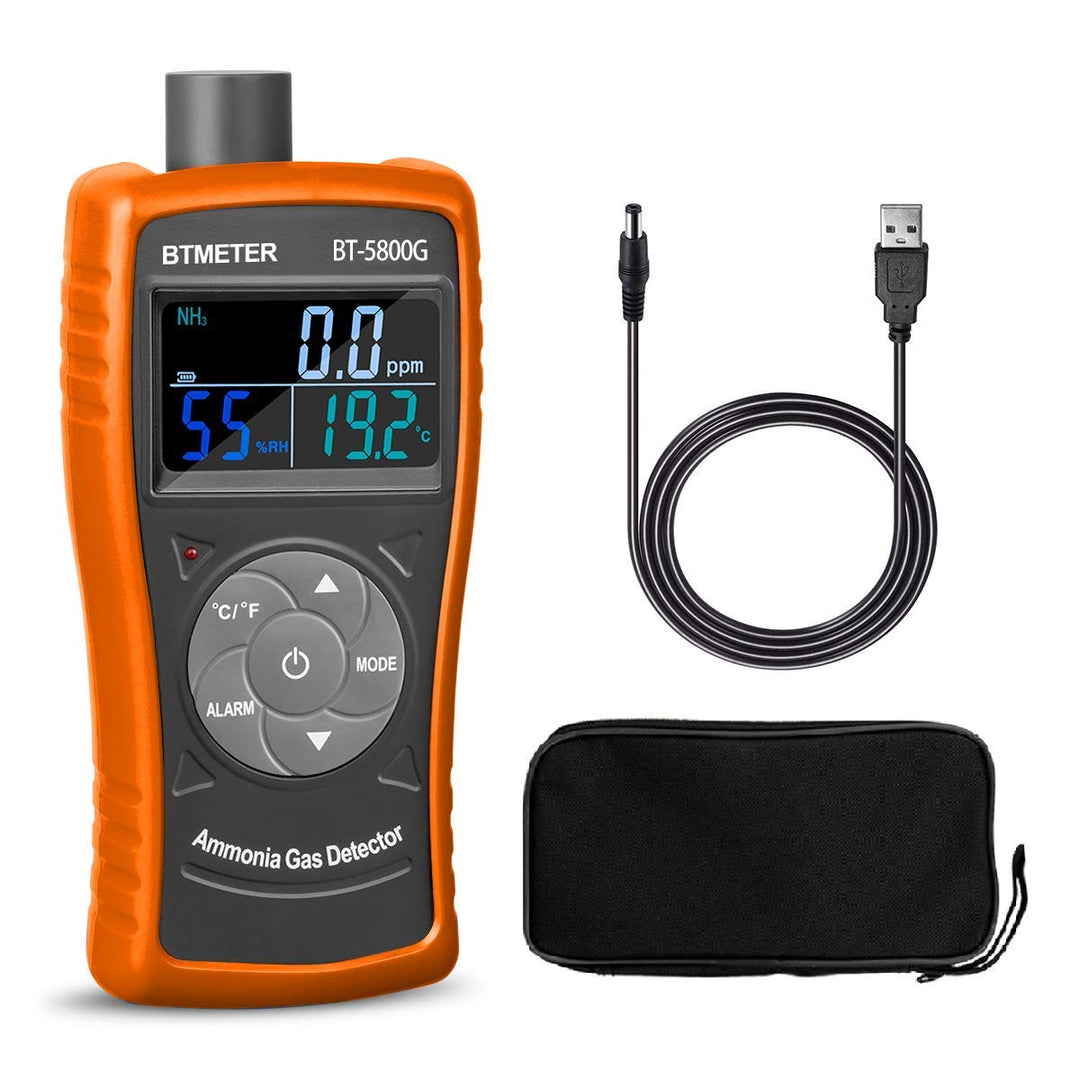 BTMETER BT-5800G Ammoniak Gasdetektor Sensor Test für 0~100PPM Nh3 Monitor Messgerät mit Temperatur