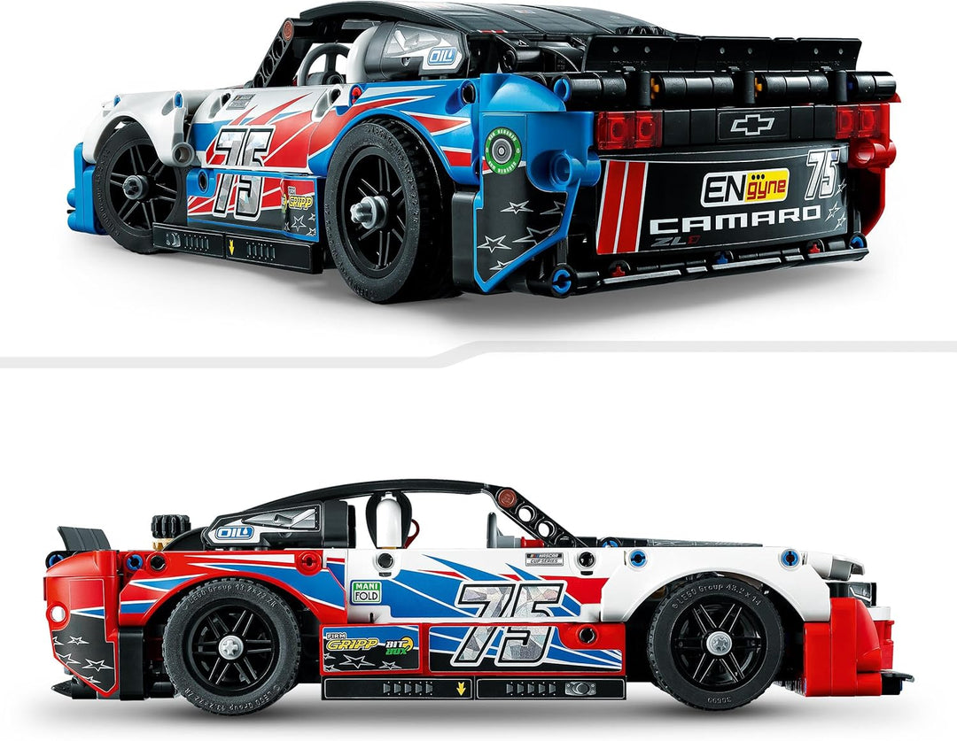 LEGO Technic NASCAR Next Gen Chevrolet Camaro ZL1 Modell-Auto-Bausatz, Rennfahrzeug-Spielzeug, Samml