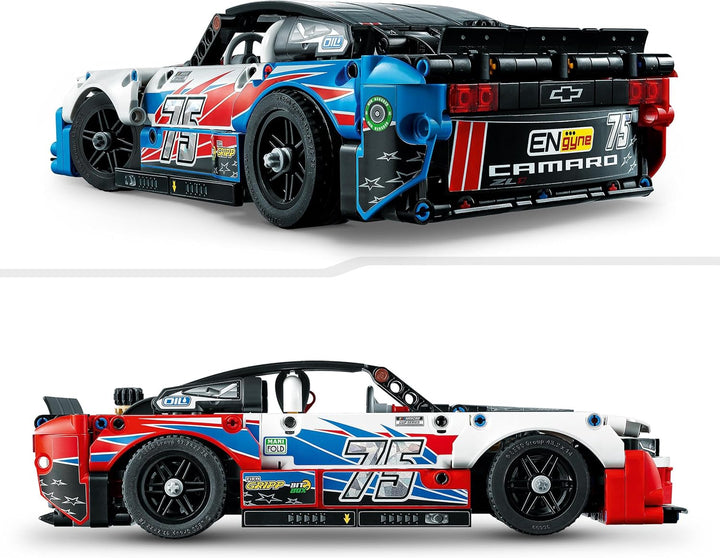 LEGO Technic NASCAR Next Gen Chevrolet Camaro ZL1 Modell-Auto-Bausatz, Rennfahrzeug-Spielzeug, Samml