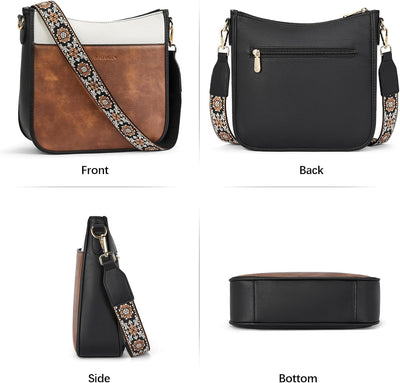 BOSTANTEN Damen Handtasche Kleine Umhängetasche aus PU Leder Schultertasche für Frauen Crossbody Bag