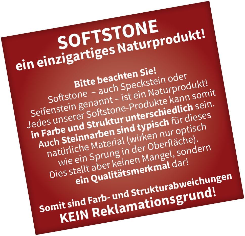 Bitto Weihrauchbrenner Windlicht Softstone Madurai Höhe 13 cm, Ø 9 cm mit Edelstahlsieb Ø 9 cm Fair