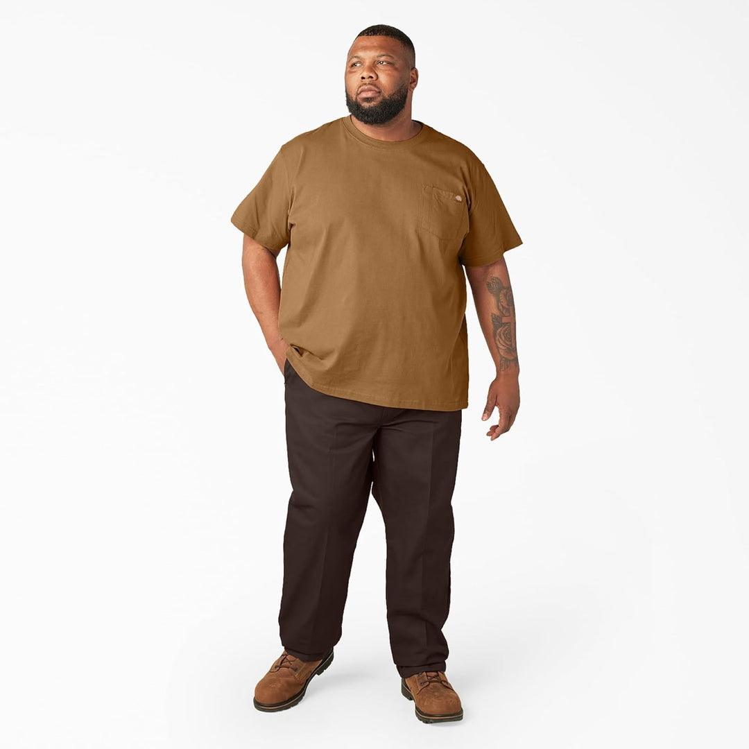 Dickies T-Shirt für Herren, kurzärmelig, schwer, Rundhalsausschnitt S Braun Duck, S Braun Duck