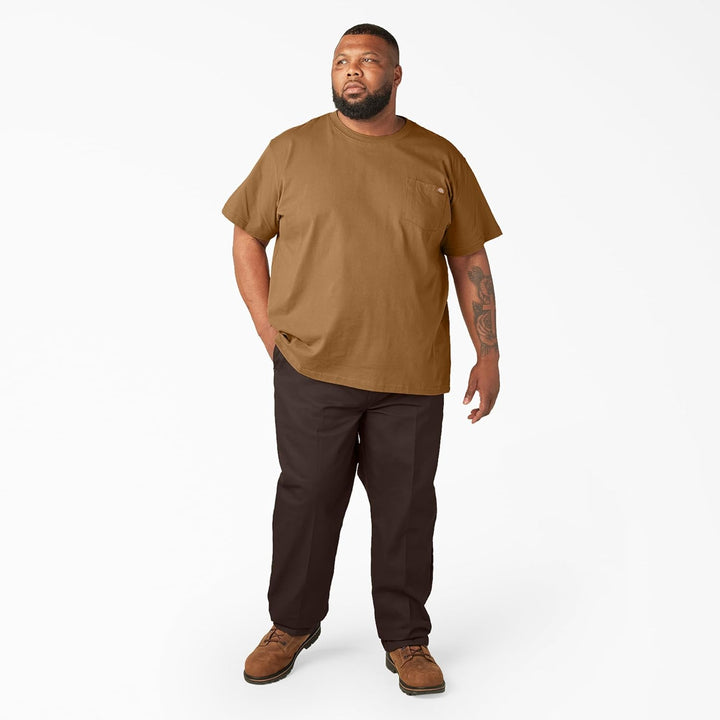Dickies T-Shirt für Herren, kurzärmelig, schwer, Rundhalsausschnitt S Braun Duck, S Braun Duck