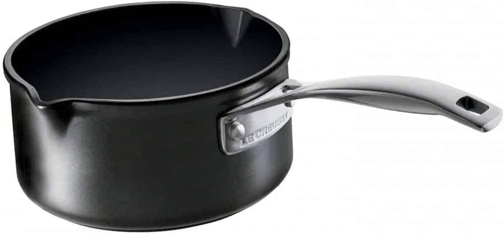 Le Creuset Aluminium-Antihaft Milchtopf, Ø 16 cm, Für alle Herdarten inkl. Induktion geeignet, Anthr