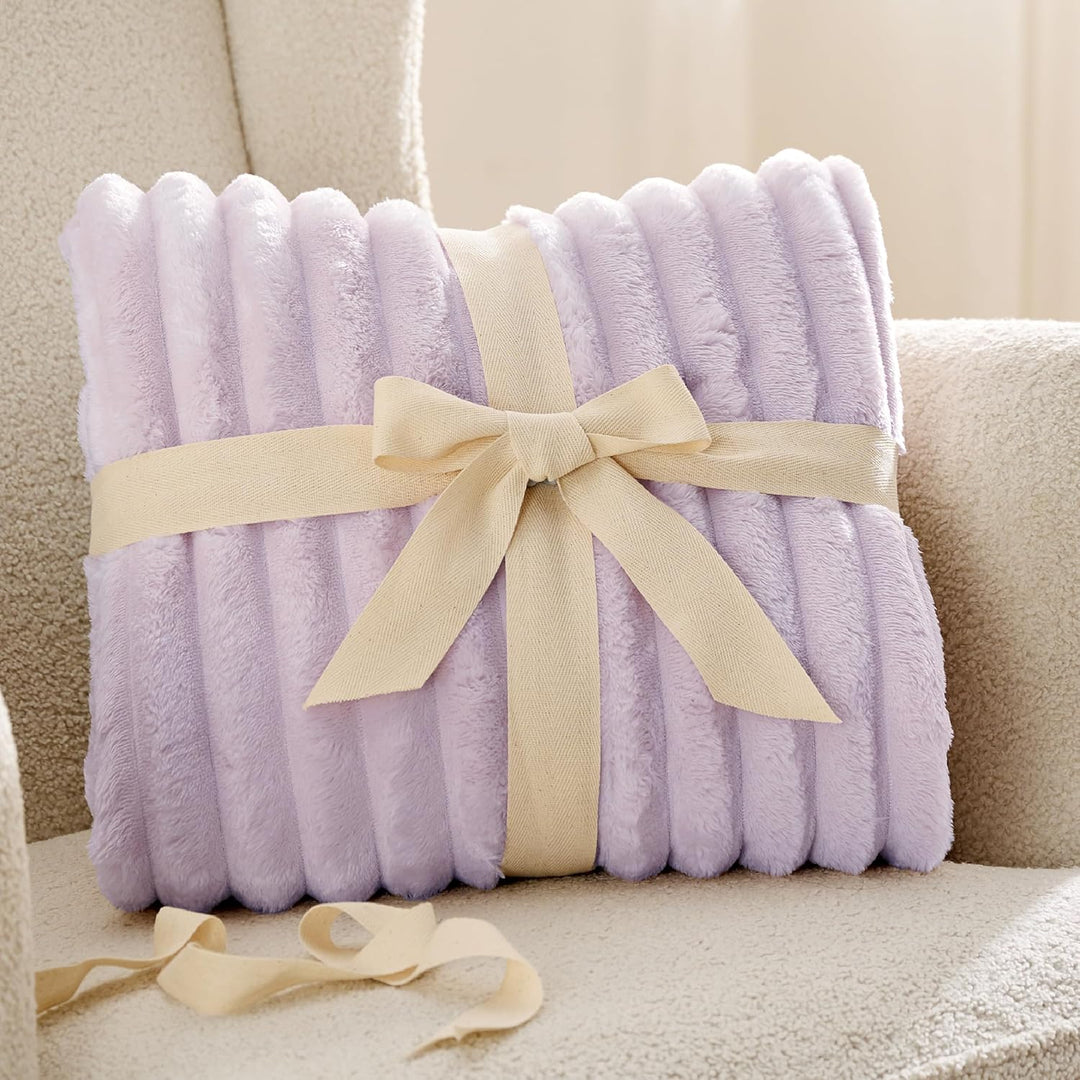 BEDSURE Kuscheldecke Flauschig - Wolldecke &amp; Fleecedecke, Sofadecke, Weiche Warme Grobe Korddecke fü