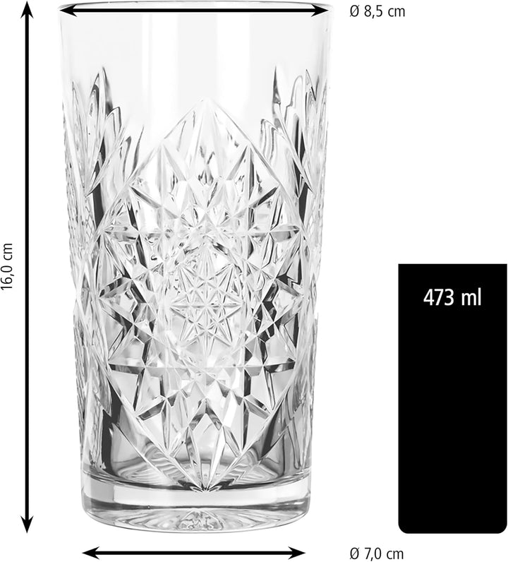 Libbey 926798 Hobstar Trinkglas Inhalt: 12x 473 ml